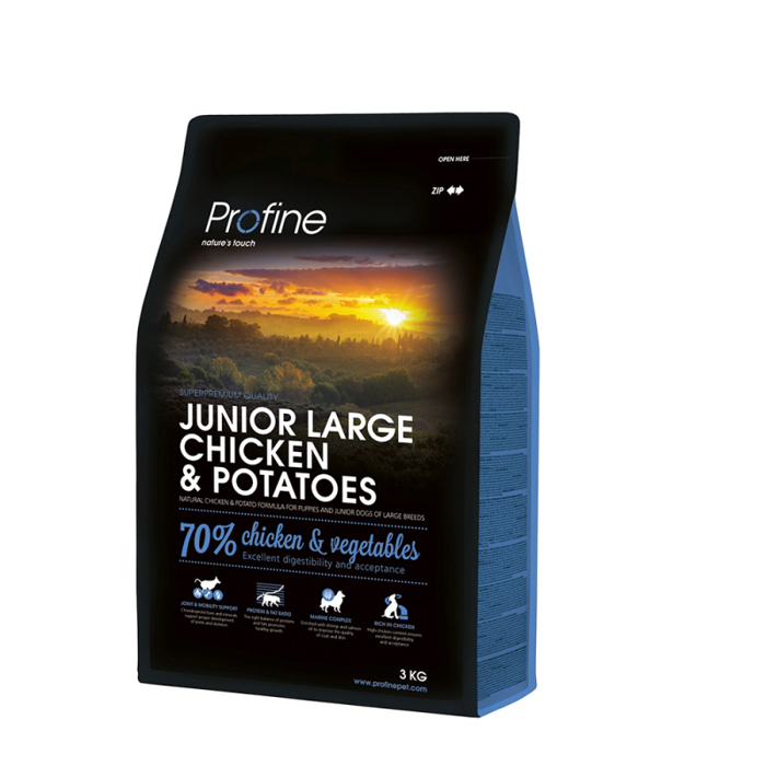 Profine Xira Trofi Skulou Junior Large Breed Kotopoulo & Patata 3Kgr